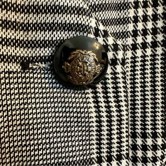 Vintage Kathy Lee Houndstooth 90’s V Neck Sheath Tunic Dress Working Girl Sz 14 - Picture 3 of 9